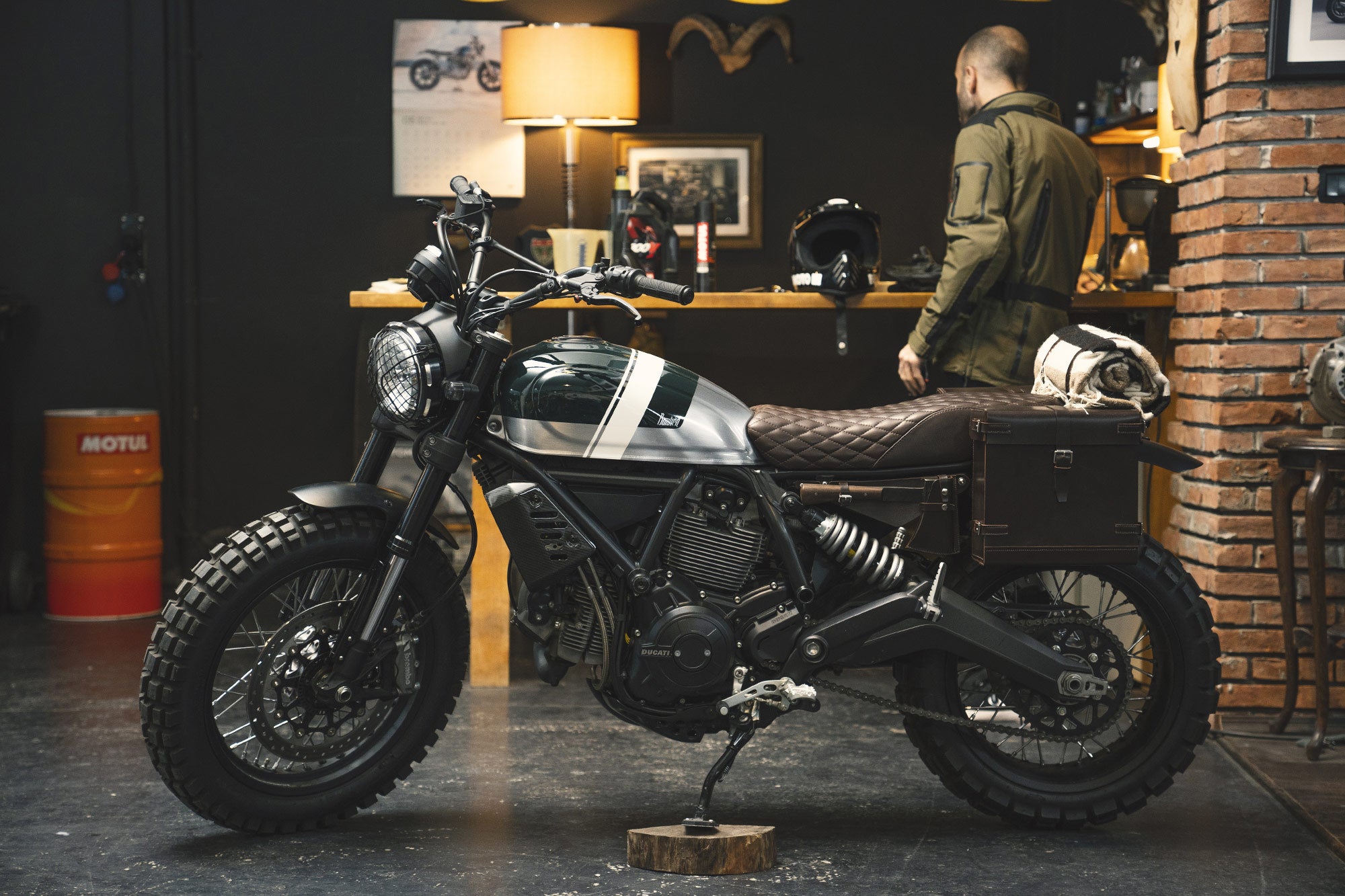 Ducati Scrambler Carbon Fiber Radiator Cover