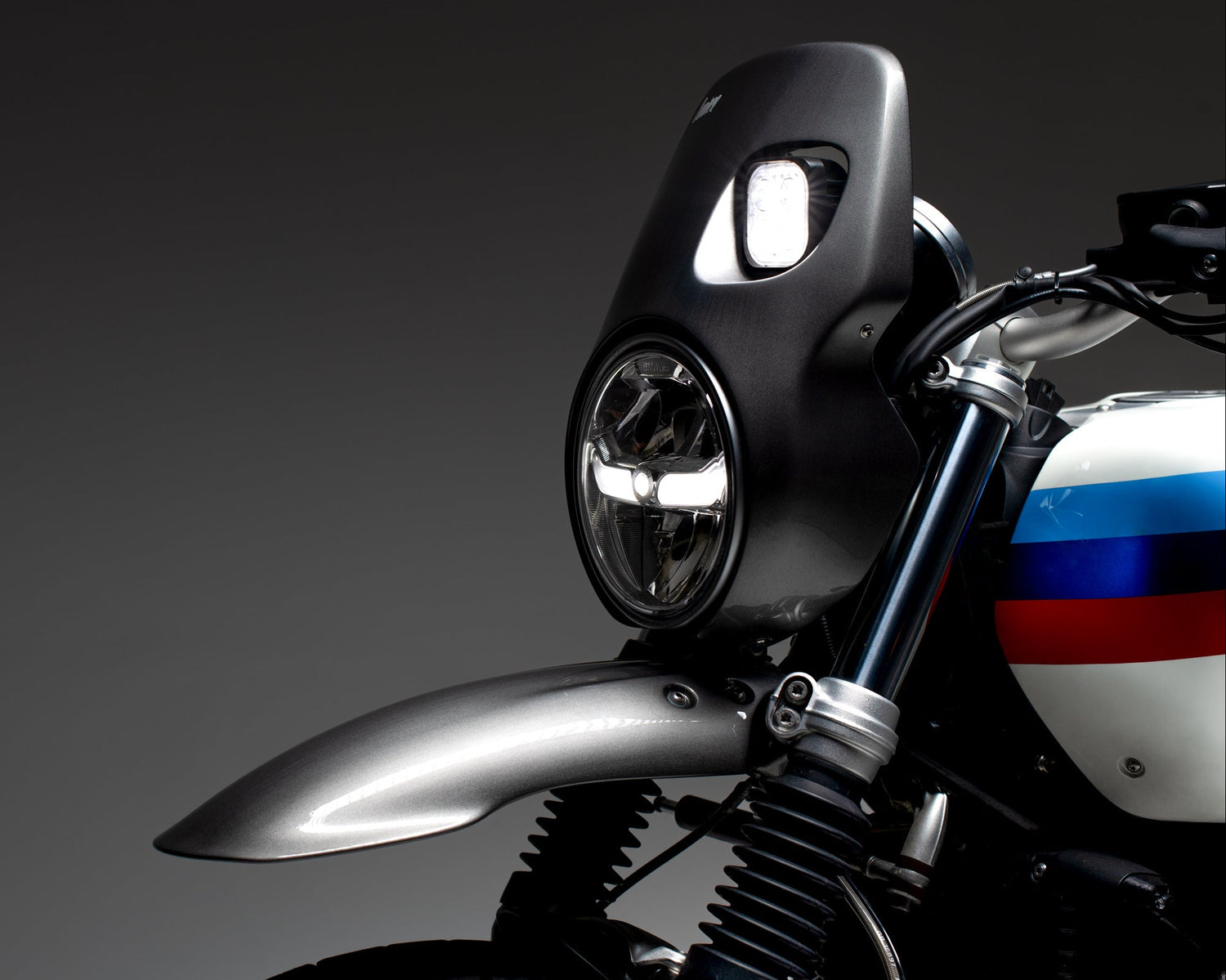 BMW R nineT Scrambler Custom Build Front Fairing, front fender & mudguard 