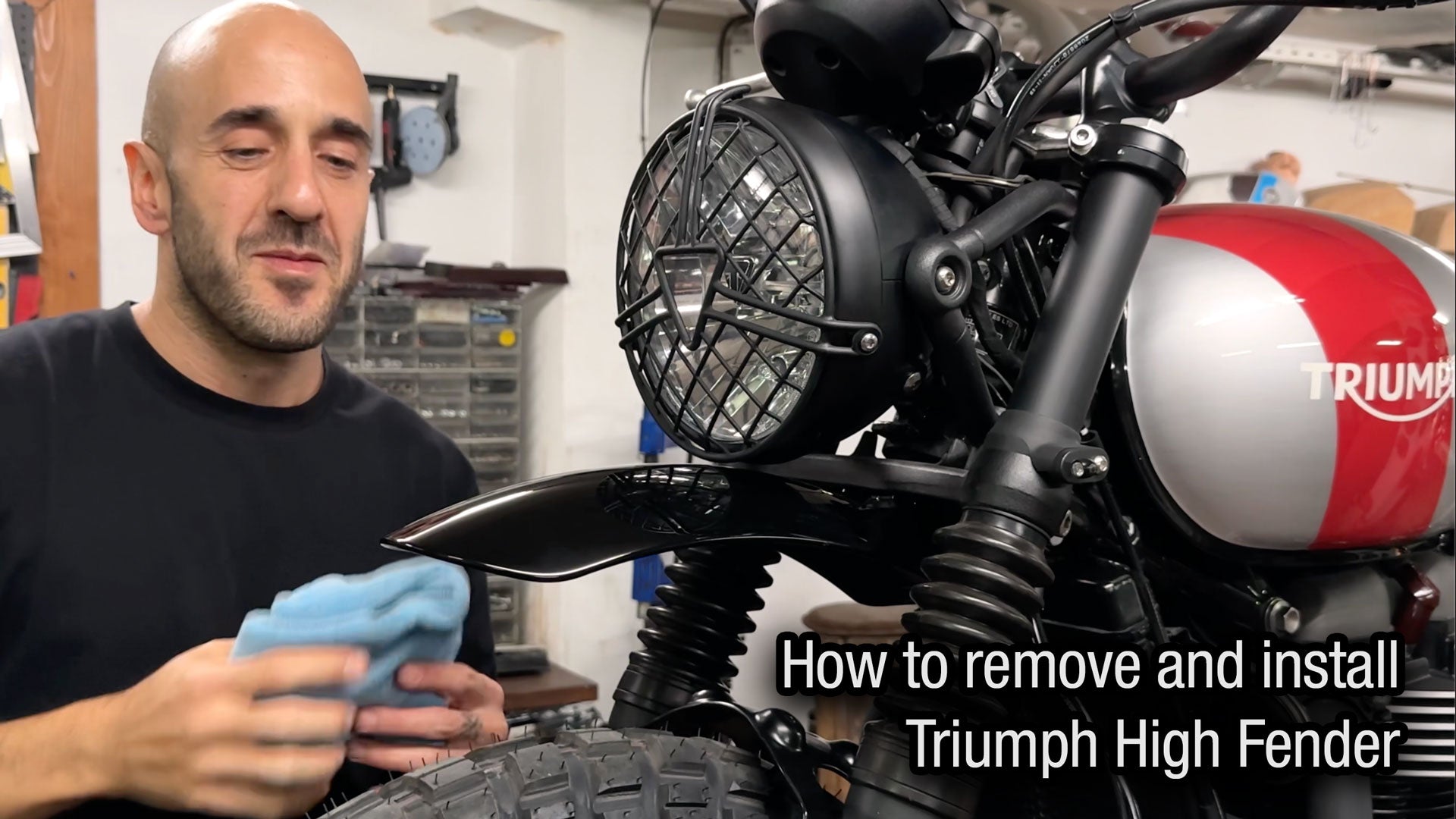 Load video: How to Remove and install Triumph High Fender