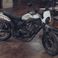 Honda CL250 Front Mudguard image gallery Glossy Black Real life on motorcycle 1