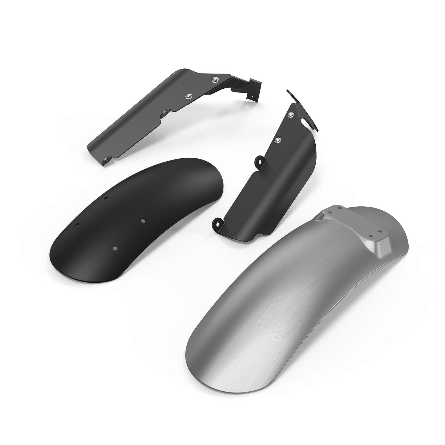 Triumph 400 X High Fender Low Fender Image Gallery Metalic Brushed Grey