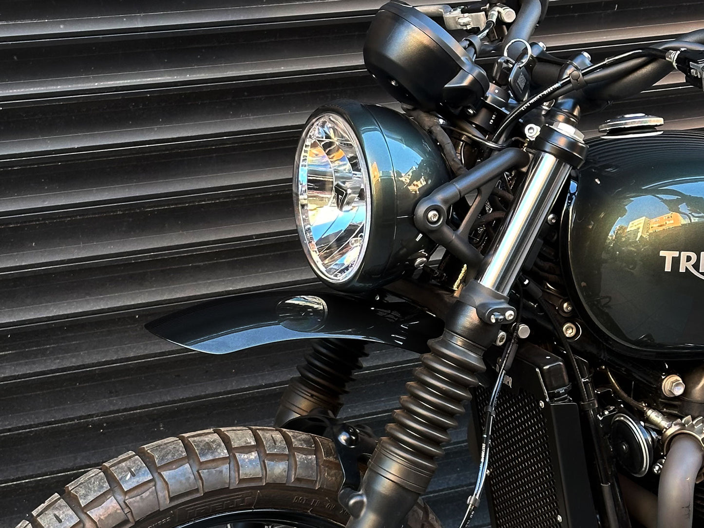 Triumph Scrambler High Fender Glossy Black