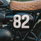 Triumph Street Scrambler PA12 Numberplate Side cover Left BLACK Changing racing numbers