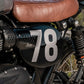Triumph Street Scrambler PA12 Numberplate Side cover Left BLACK Changing racing numbers